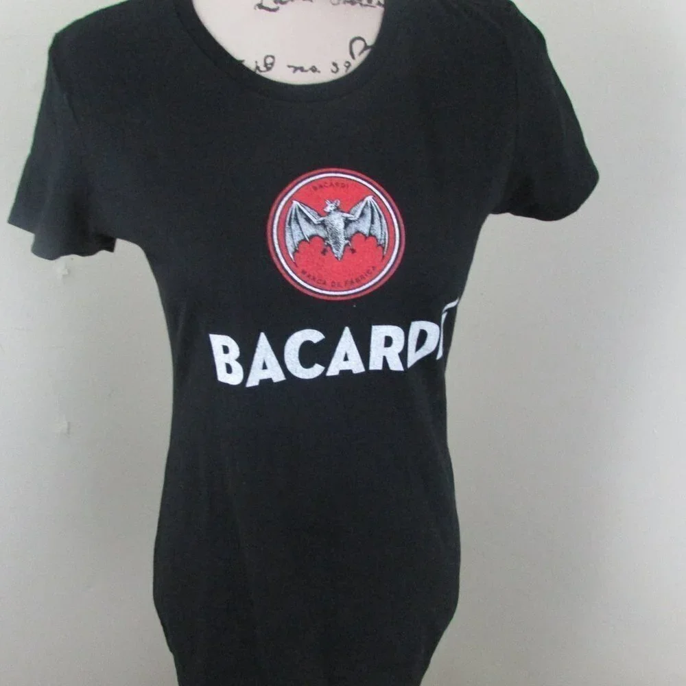 Bacardi Shirt Womens Medium Black